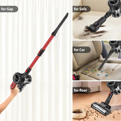 DayPlus Cordless Vacuum Cleaner,3800W 6 in 1,Lightweight Handheld Stick Vacuum,2 Speed 30KPa,for Home Floor Carpet Car Pet Hair