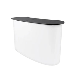 Foldable Tradeshow Table Exhibition Countertop Podium Promotion Table Office Reception Desk School Lecture Table