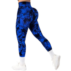 Tie Dye Fitness Legging Woman Push Up Workout Sport Leggings Women Scrunch Butt Female Outfit Gym Seamless Legging Pants