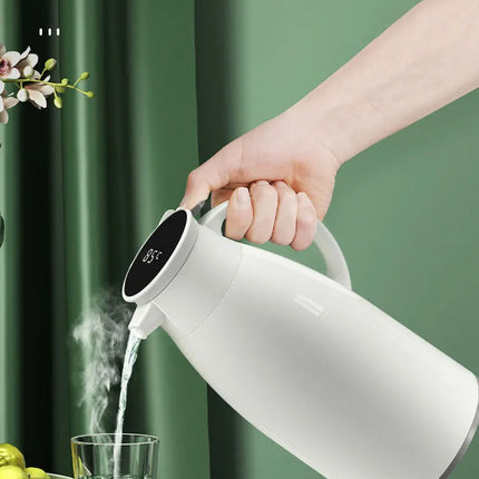 Xiaomi 2L Coffee Thermos Household Digital Display Glass Liner Vacuum Flasks Large Capacity Water Bottle Kitchen Thermal Kettle