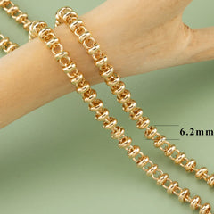 YEGUI C77,diy chain,18k gold rhodium plated,copper,pass REACH,nickel free,jewelry making,charms,diy bracelet necklace,1m/lot