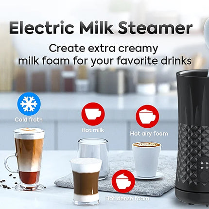 Fully Automatic Milk Frother Electric Hot and Cold for Making Latte Cappuccino Coffee Frothing Foamer Kitchen Appliances 400W