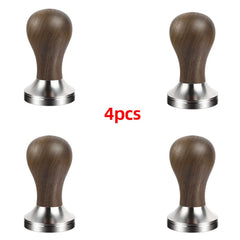 BioloMix Espresso Press Hammer 51mm Solid Wood with whole 304 Stainless Steel Base, suit CM7008