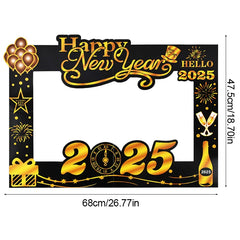 2025 Crown Number Foil Balloons Happy New Year Eve Party Decoration Photo Booth Props Supplies Christmas Home Decor Navidad 2024