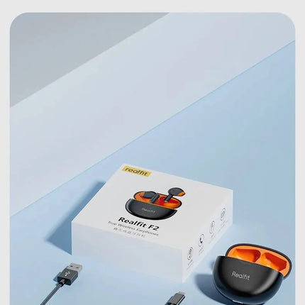 Realfit F2 Bluetooth Earphone Excellent HIFI Quality TWS Wireless Earbuds Wholesale for realme xiaomi