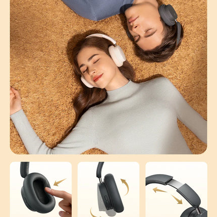 Baseus Bowie D05 Headphones Wireless Earphone Bluetooth 5.3 Headset HiFI Stereo Fones Foldable Wireless Wired Dual Use Headphone