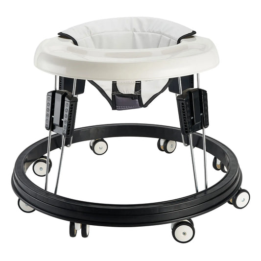 Baby Walker, Foldable Multi-Function Anti-Rollover Walker with Brake Design,5 Level Height Adjustable, Baby Walkers