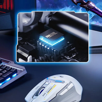 Inphic IN9 Wireless Gaming Mouse Rechargeable Ergonomics Bluetooth Mouse RGB Lighting Effect Desktop Computer Laptop Universal
