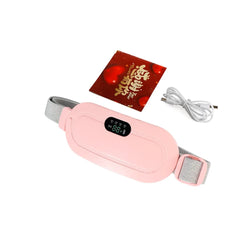 Lady Menstrual Heating Pad Warm Palace Belt Relieve Menstrual Pain Hot Compress Massager Uterus Cold Dysmenorrhea Relieving Belt