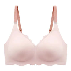 Sexy Seamless Bras For Women Wire Free Push Up Brassiere V Neck Bralette Women's Glossy Soft Underwear Female Lingerie Intimates