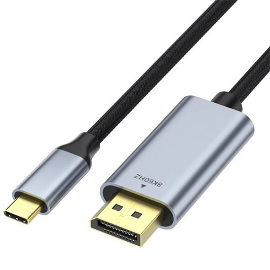 Vothoon USB C to DisplayPort 1.4 Cable 8K@60Hz 4K@120Hz Aluminum USB Type C to DP Cable for Home Office Laptops