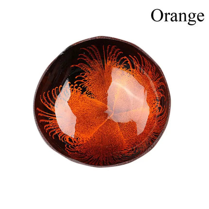 Natural Coconut Shell Bowl Dishes Handmade Kitchen Key Candy Nut Storage Bowl Paint Mosaic Craft Home Decor