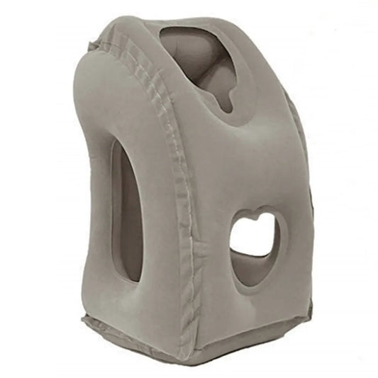 1pc Inflatable Travel Pillow, Airplane Pillow With Patented Valve Design, Travel Accessories With Neck And Head Support, Travel