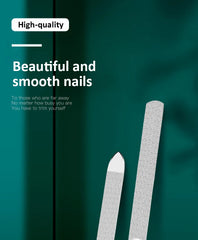 1Pcs Stainless Steel Nail Files High-Quality Double SidedManicure Pedicure Grooming For Professional Finger Toe Nail Care Tools