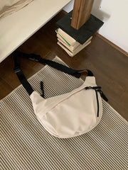Korean Simplified New Moon Bag Fashionable Design Wheat ear Cross Body Bag Versatile High end Single Shoulder Dumpling Bag