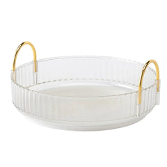 360 Degree Rotating Makeup Organizer Light Luxury Skincare Holder Rack Versatile Space-Saving for Dressing Table Washing Table