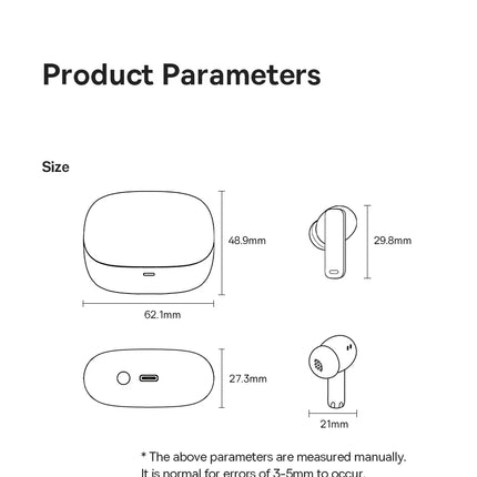 Baseus Bowie M2s ANC Earphone Bluetooth 5.3 Hybrid -48dB Noise Cancellation Wireless Headphone Support 3D Spatial Audio Earbuds