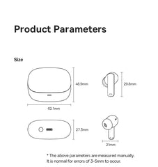 Baseus Bowie M2s ANC Earphone Bluetooth 5.3 Hybrid -48dB Noise Cancellation Wireless Headphone Support 3D Spatial Audio Earbuds