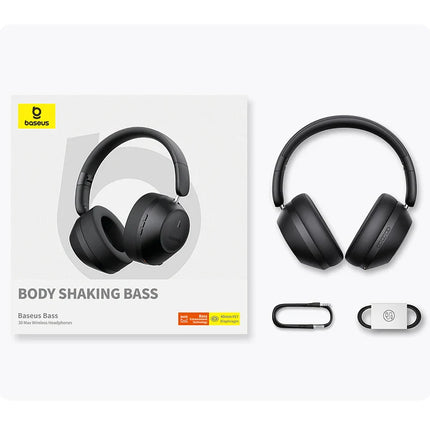 Baseus Bass 30 Max Wireless Headset Bluetooth 5.3 Over Headphones Bass-Enhancing 40mm Diaphragm Ultra Low Latency Earphones 50H