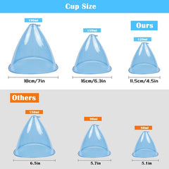 Breast Pump Vacuum Therapy Machine Massager Buttocks Lifting Machine BBL Scraping Cup Female Massage Colombian Buttocks Lifting