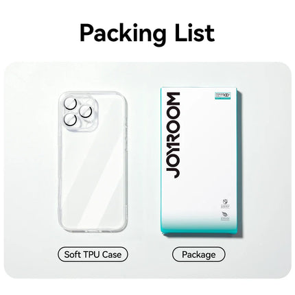 Joyroom Case For iPhone 16 15 14 13 Pro Max Anti-drop Transparent Cover For iPhone 16 Pro Max Soft TPU Case With Len Protection