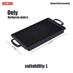 AIWILL Portable BBQ Grill Korean Food Carbon Furnace Barbecue Stove Charcoal Cooking Oven Household Outdoor Reusable Grill Box