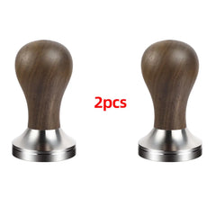 BioloMix Espresso Press Hammer 51mm Solid Wood with whole 304 Stainless Steel Base, suit CM7008