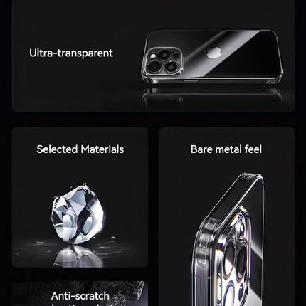 Joyroom Case For iPhone 16 15 14 13 Pro Max Anti-drop Transparent Cover For iPhone 16 Pro Max Soft TPU Case With Len Protection