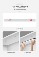 Cabinet Lights Motion Sensor LED Wireless USB Under Ultra Thin Night Light For Kitchen Cabinet Bedroom Wardrobe Indoor Lighting