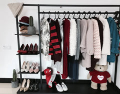 Lightweight Indoor Clothes Hanger Modern Movable Rail Storage Clothes Hanger Drying Space Saving Kledinghangers Home Furniture