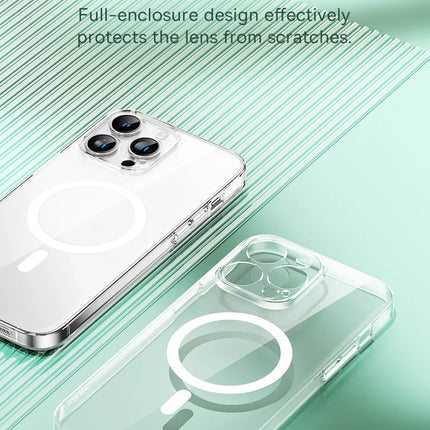 Baseus Magnetic Phone Case for iPhone 15 14 13 12 11 Pro Max Wireless Charging Cover For iPhone 15 14 Pro Max Magnet Clear Case