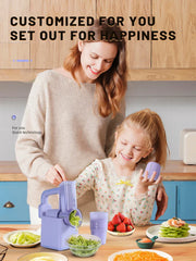 Electric Cheese Grater Portable Salad Maker With 3 Different Shapes of Blades 40W Electric Rotary Slicer Shredder ABS304
