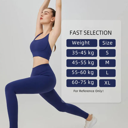 2 Piece Yoga Clothes Women's Tracksuit Athletic Wear Pilates Fitness Suit Gym Workout Push Up Clothes Sports Bra Leggings Suit