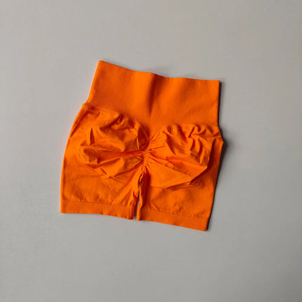 Summer High-Waist Women's Yoga Shorts Breathable Fitness Butt Lift Sports Running Shorts Cycling Push-Up Workout Gym Shorts