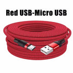 Red Micro USB / 8m