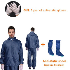 Isolation Split Type Work ClothesUnisex Reusable Anti-Static Safety Clothing With Pockets Dust-Proof Clean Paint Materials