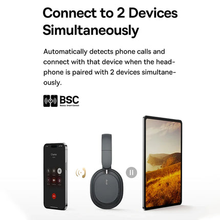 Baseus Bowie D05 Headphones Wireless Earphone Bluetooth 5.3 Headset HiFI Stereo Fones Foldable Wireless Wired Dual Use Headphone