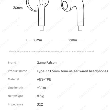 Type C Wired Earphones For Apple iPhone 15 Pro Max In-Ear With Microphone For Sumsung Onepuls Xiaomi Redmi Huawei USB C Earpbuds