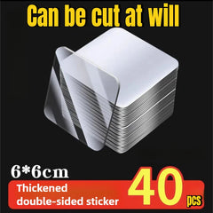 300Pcs Double Sided Adhesive Tape Nano Reusable Super Strong Transparent Wall Stickers WaterProof Widely Used Wall Mount Sticker
