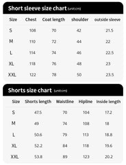 2/6 Pack Plus Size Men's Quick-drying Short-sleeved Shorts Suit Men's Leisure Sports Running Fitness T-shirt Joker Shorts Teen