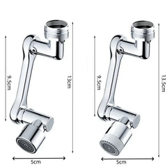 1080° Universal Rotation Faucet Extender Sprayer Head Two-mode Multi-function Faucet Robotic Arm Kitchen Bathroom Accessories