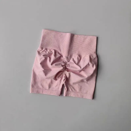 Summer High-Waist Women's Yoga Shorts Breathable Fitness Butt Lift Sports Running Shorts Cycling Push-Up Workout Gym Shorts