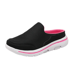 2024 Summer new breathable mesh shoes outdoor non-slip walking shoes comfortable sandals men half slippers casual loafers 35-48