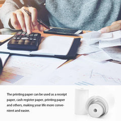 10 Rolls Thermal Paper Camera Printing White Children Camera Wood Pulp Instant Print Kids Rolling Paper Miniprinter Accessories