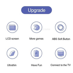 TECTINTER Video Game Console Mini Portable Retro TV Handheld Game Player Built-in 500 Games LCD Screen AV Output Support 2 Play