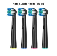 4/8PCS Replacement Brush Heads for Oral B Electric Toothbrushes Floss Cross Action 3D Pro White Precision Standard Daily Clean