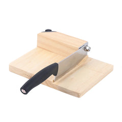 Biltong Cutter Biltong & Jerky Slicer + Oak Cutting Board Household Wooden Seat Guillotine