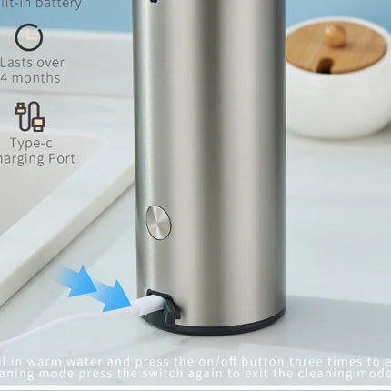 Kitchen Soap Machine Automatic Sensor Out of Hand Sanitizer Smart Electric Body Wash Soap Dispenser 304 Stainless Steel