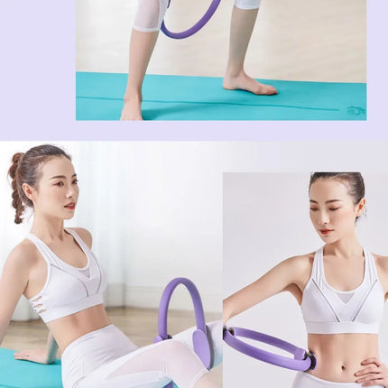 Yoga Fitness Ring Pilates Ring Women Girl Exercise Home Resistance Elasticity Yoga Gym Workout Pilates Circle Yoga Circle  ﻿