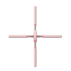 Yoga Hunchback Corrector Adjustable Stainless Steel Body Stick Cross Open Back Standing Training Stick Gym Home Sports Equipment